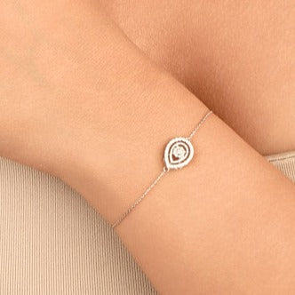 أنسيال ذهب عيار 18 قيراط المجموعه الصيفية الماظ / متوفره بالون أبيض