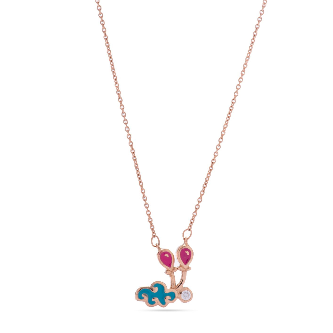 Kid's Delightful Bee Shaped Necklace in Yellow 18 K Gold - NB0841