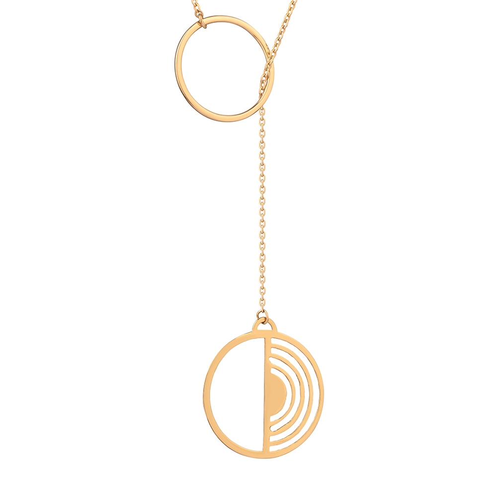 A unique summer dangling necklace in 18K Yellow Gold - S-P295G