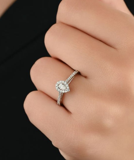 dazzling Pearl centerpiece in a stunning diamond ring - S-R310XC