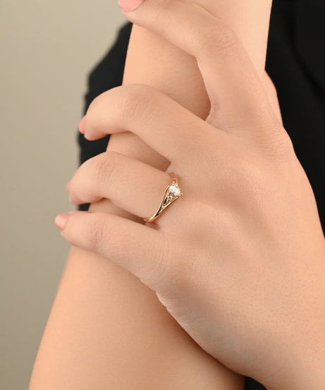 Statement ring featuring a bold oval diamond shape - S-R352X
